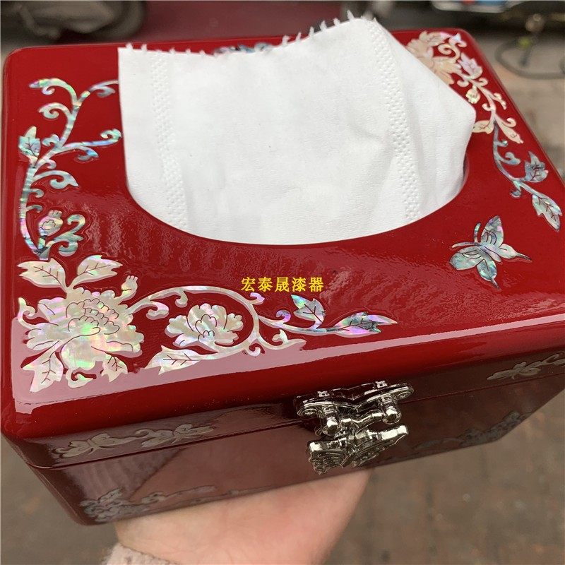 金玉散福天然螺钿漆器纸巾盒如何体现东方美学与实用价值？