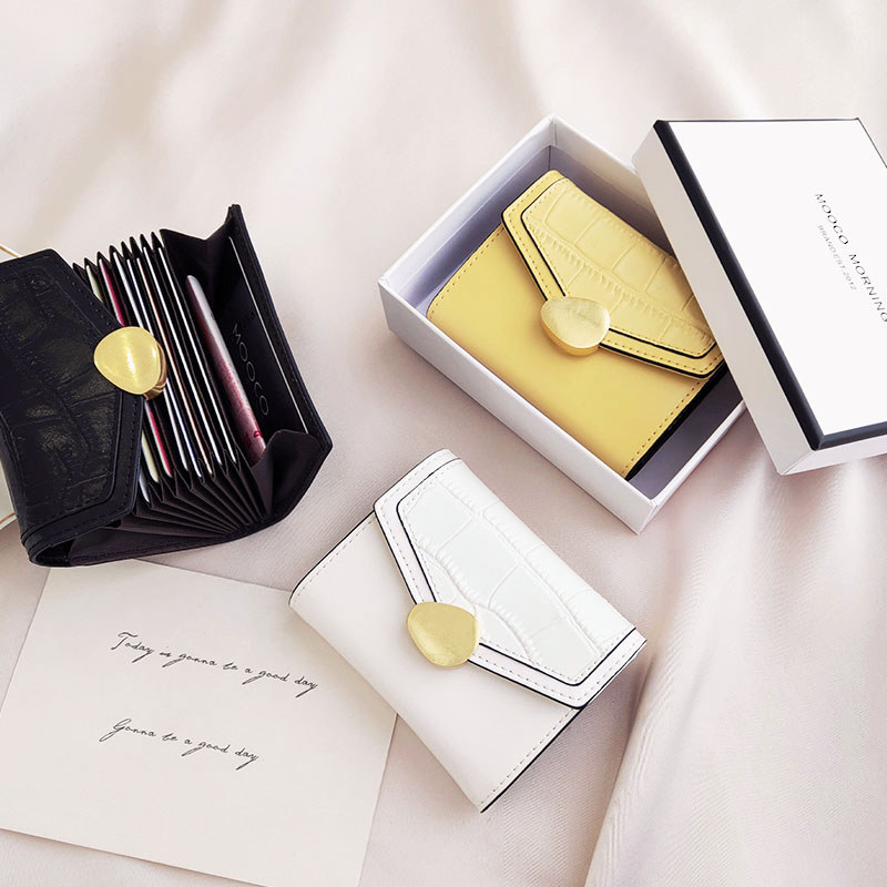 Hong Kong card bag ladies exquisite high-end 2022 new small and simple leather card bag anti-demagnetization