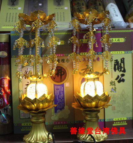 Lotus lantern, gilt, Yingluo, ELD palace lantern, Japanese-style lantern, Buddhist lamp, supplies, supplies