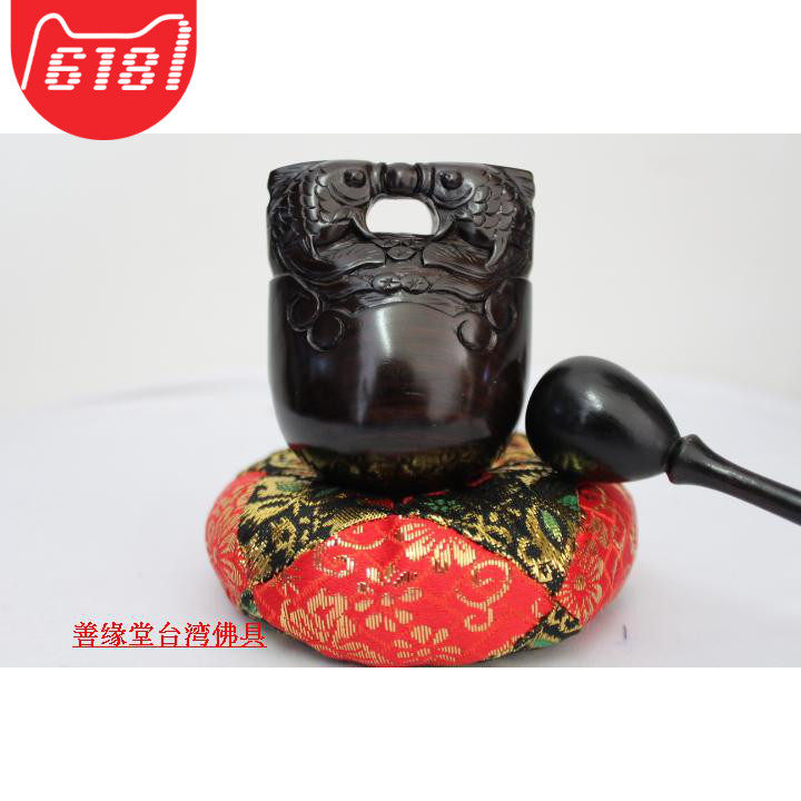 Wooden Fish Great Chime Stones of Bronze Stones (Edge Poly, Taiwan Black Honolulu 2 Inch Wooden Fish) Dinner percussion instrument Percussion Instruments