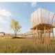 Observation Platform for Rural Revitalization, Popular Social Media Hotspot Design, Rice Field Bird-Watching Platform, Viewing Platform, Rice Field Landscape Su Model