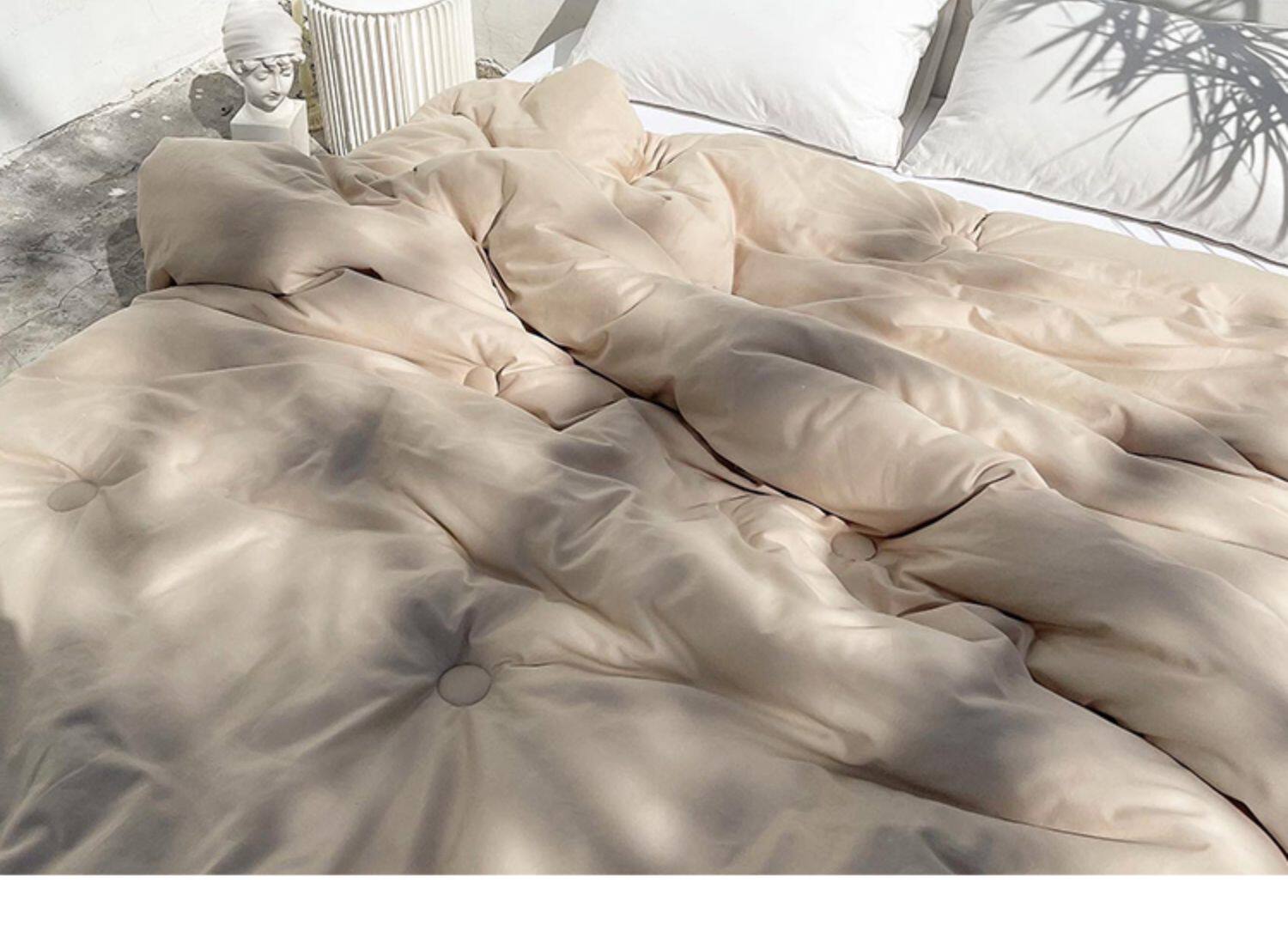 Химические волокна 种豆得云被 蓬松柔软大豆纤维被空调被春秋被全棉50支 春秋夏凉