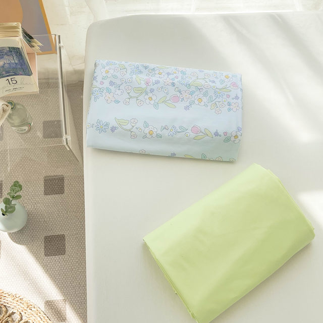 Secret Love Ending Notes Comfortable Good Cotton Pure Pure Sheets and Fitted Sheets Original Small Floral Bed Sheets Ins Korean Style Internet Celebrities