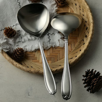 Sanding texture household soup spoon serving soup spoon thickened ingredients