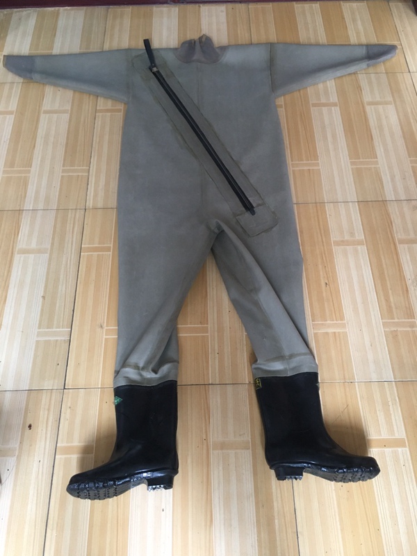 Zippered Rubber Wetsuit, Diving Suit, Instructor Training Suit, Dry Suit, One-Piece Wetsuit