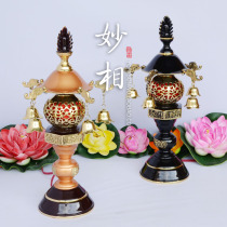 Wonderful Buddha with Buddha lamp Taiwan Buddha front lamp wealth lamp Guanyin lamp pure copper rich shrine lamp Lotus lamp