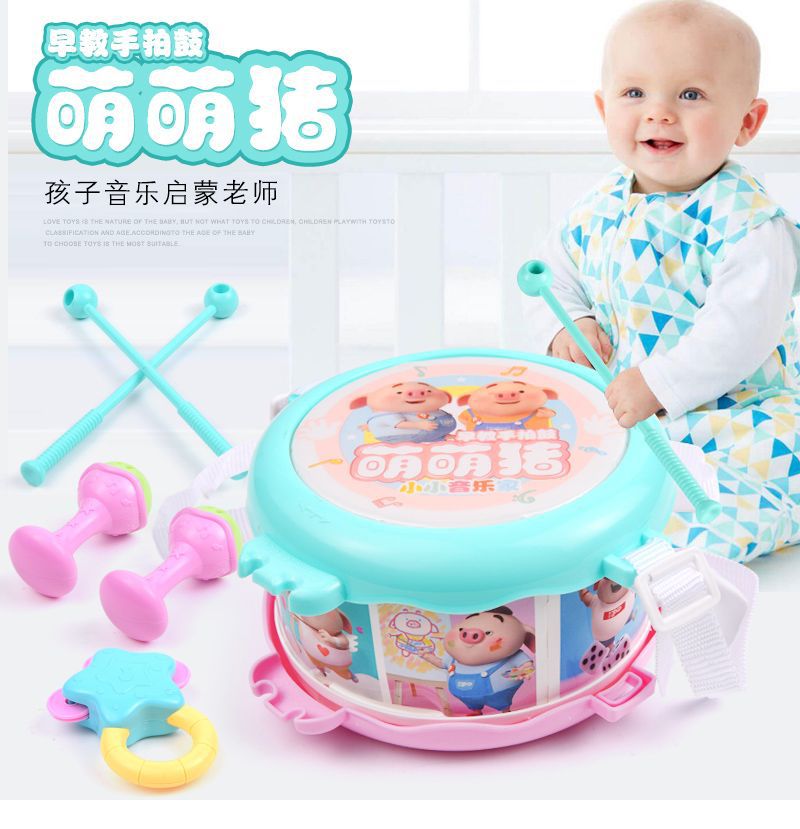 Niềm vui của trẻ em nhạc cụ trống 6 miếng trống Jazz kết hợp giáo dục sớm câu đố bé khai sáng khai thác đồ chơi - Đồ chơi âm nhạc / nhạc cụ Chirldren đàn piano đồ chơi cho bé