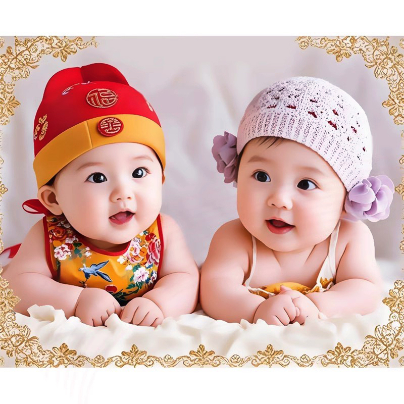 Twins Poster Wall Stickers for Bedroom, Living Room, Bedside, Beautiful Baby, Infant, Pregnant Woman, Early Education Decorative Stickers Twins Poster Wall Stickers for Bedroom, Living Room, Bedside, Beautiful Baby, Infant, Pregnant Woman, Early Education Decorative Stickers