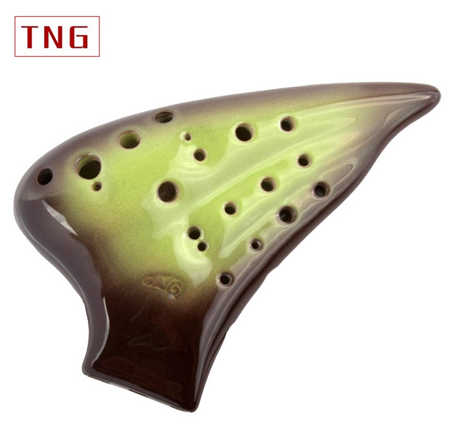 Taiwan TNG ocarina professional performance grade three-tube ocarina three-chamber ocarina alto C-tuned kiln ocarina alto