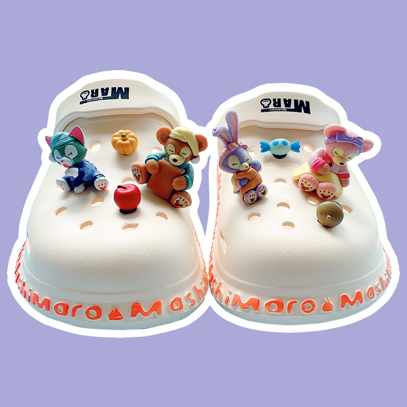 Suitable for Crocs Shoes Shoe Buckle Accessories Disney Star Dew Three-Dimensional Decorative Accessories Handmade DIY Cartoon