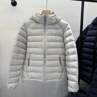 2025 Winter New Style Ribbed down Jacket for Women, Short Korean Version, Fashionable Loose Fit, Hooded, Thickened with 90% White Duck down Coat