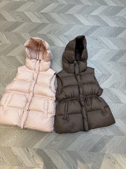2025 New Style Puff down Vest for Women, Waist-Cinching Drawstring, Thickened and Warm, 90% down Jacket, Sleeveless Vest for Winter