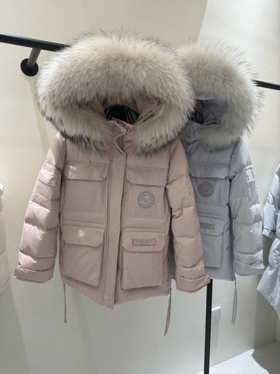 2025 Winter New Style Real Fur Collar Workwear Parka down Jacket for Women, Mid-Length, Loose Fit, Warm, Thickened Coat for Northeast