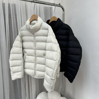 European High-End Stand-Collar down Jacket for Women, Short, Lightweight, Versatile, Warm, 90% Down, Petite Puffer Jacket for Winter