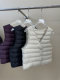 High-Quality 90% down Lightweight V-Neck down Vest for Women, 2025 Autumn and Winter New Style, Warm Vest for Layering under Coats