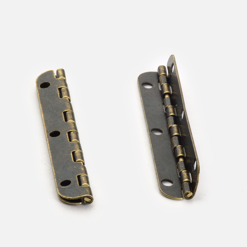Miniature iron hinge Wooden box small hinge hinge 90 degree extension hinge Long strip small box long row hinge folding