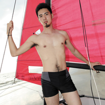  High stretch swimming trunks Mens boxer swimming trunks Professional plus size low waist shorts hot spring mens swimming equipment