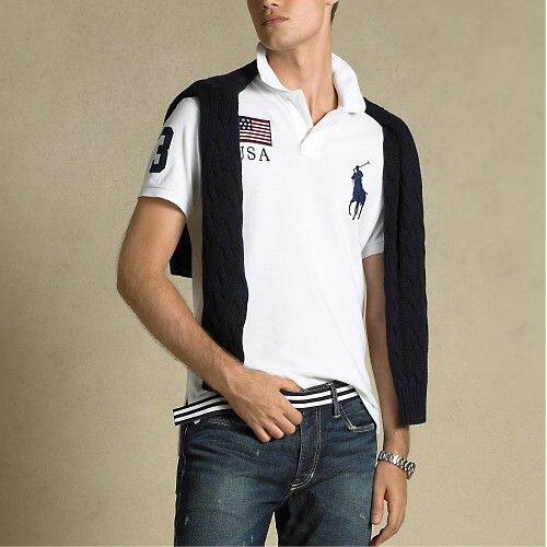 2022 summer casual men's stand-up collar sports POLO shirt t-shirt American French British embroidered short-sleeved t-shirt