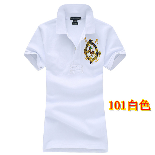 2019 phụ nữ mới thủy triều thể thao giản dị POLO áo sơ mi ngắn tay áo nữ trang trí cơ thể thêu quần áo quần vợt áo thun thủy triều - Áo polo thể thao polo trắng