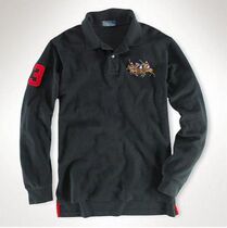 2020 Autumn clothing American mens style collar sports polo shirt mens casual tide Joker embroidery long sleeve body shirt