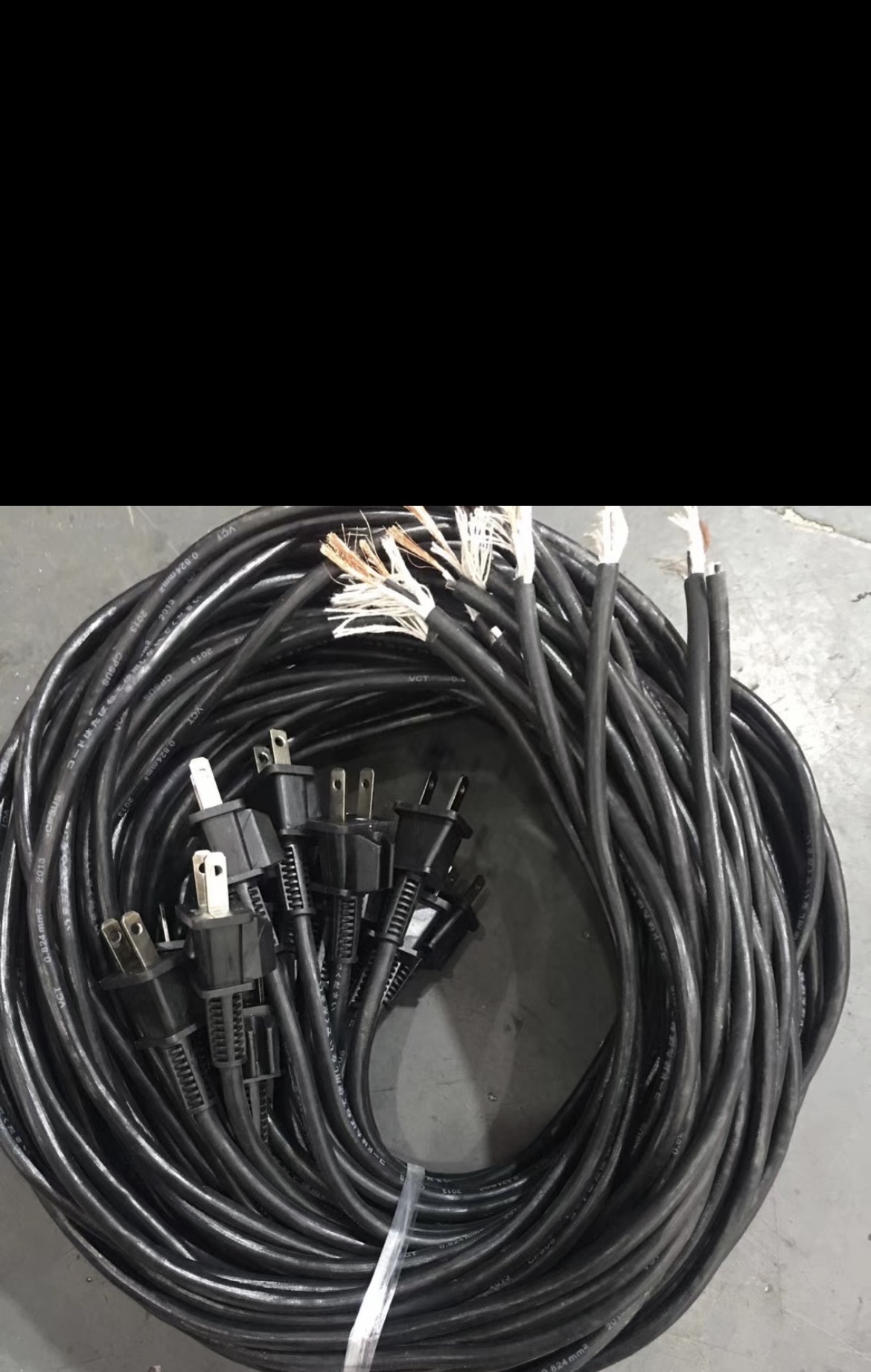 Pure copper two angle mill electric drill cutting machine power cord 2 core with plug line 2 core power cord