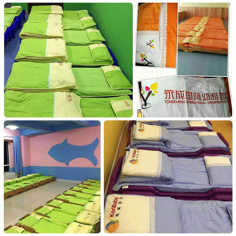 Kindergarten quilt Three sets of bed products pure cotton baby nap quilted by children in garden bedding six sets of cribs
