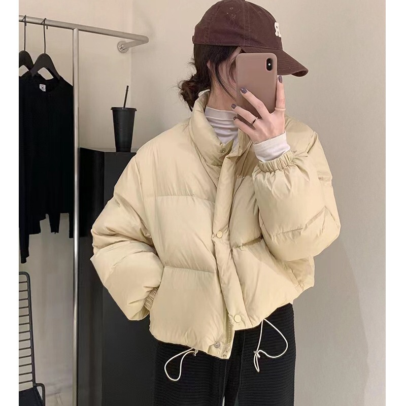 Oversize Short down Cotton Jacket for Women 2024 New Trendy Autumn and Winter Thick Cotton Coat Oversize Short down Cotton Jacket for Women 2024 New Trendy Autumn and Winter Thick Cotton Coat