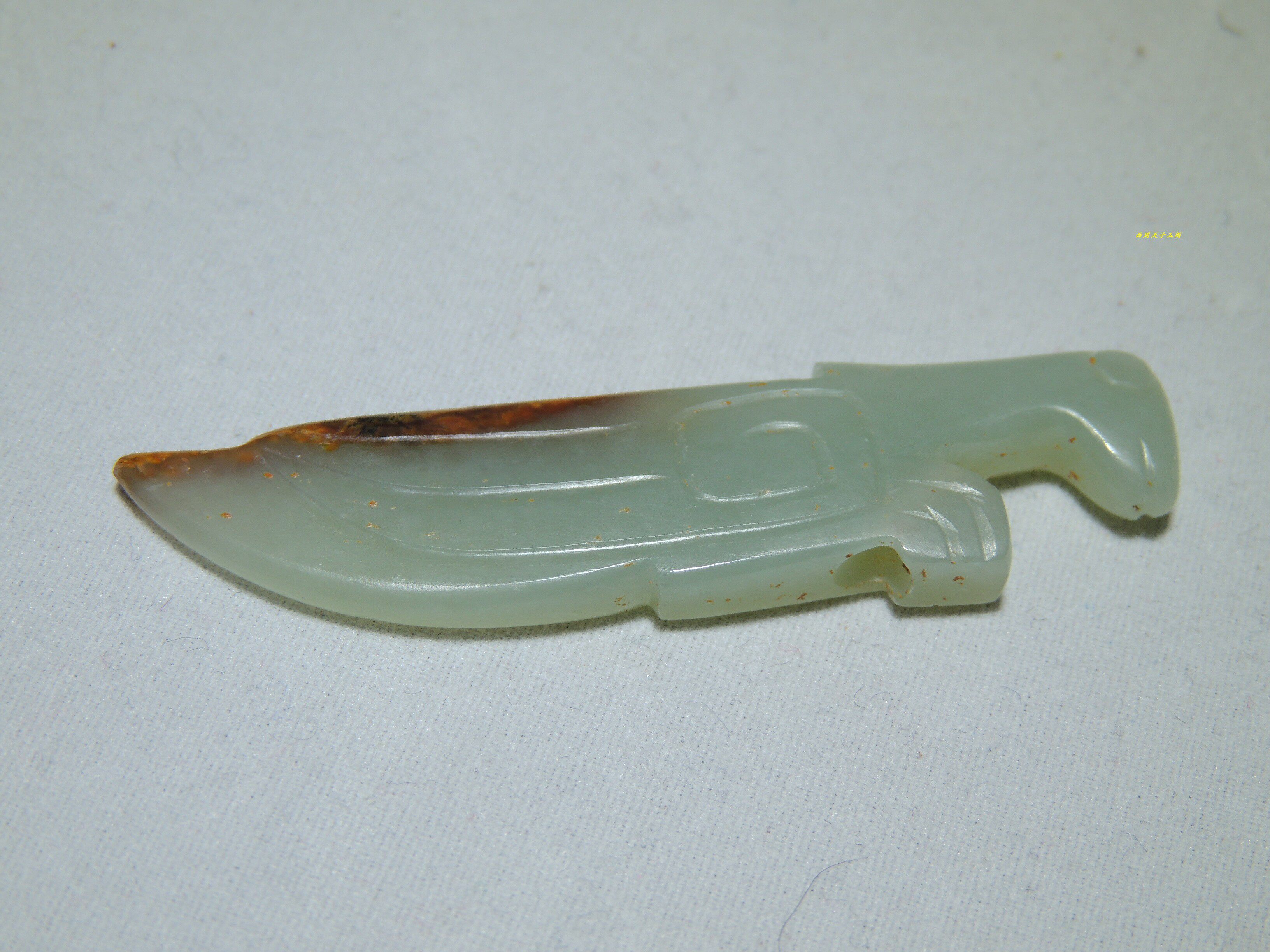 古玉老玉西周玉器精美和田玉螳螂雕件玉佩饰挂件