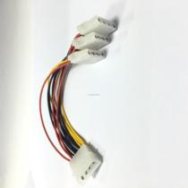 IDE power supply one-point three-wire power supply 1 turn 3 large 4Pin power supply 1-point 3-wire IDE power cord 4-pin to 4 female