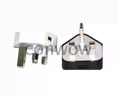 Hong Kong-style three-leg British plug British switch to USB charger fire Cow triangle charging head mobile phone charging