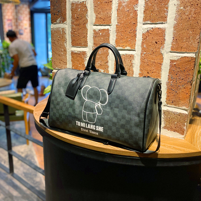 Box Carry-on Travel Bag Men Sports Fitness Package Tide Short Luggage Bag Large Capacity Tourist Business Boarding Big Bag