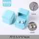 Восьмиугольная синяя коробочка для сережек Tiffany