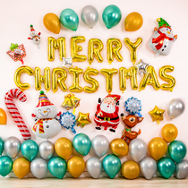 Christmas decoration hanging ornaments Christmas party arrangement supplies Santa balloon Christmas mall decoration