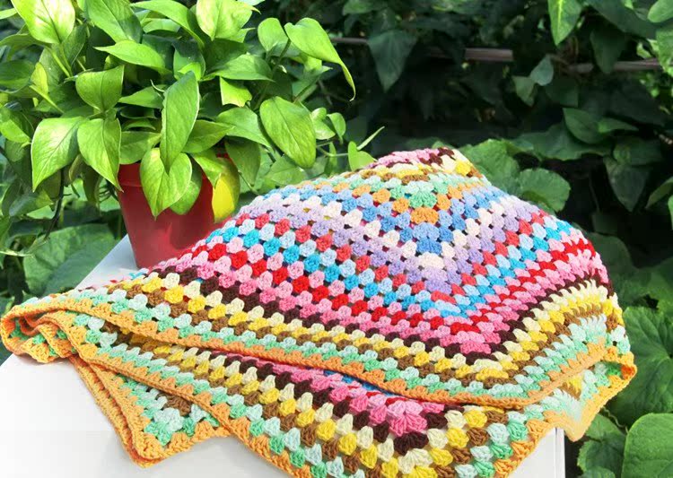 Yuan Yuyi mới với cùng một chiếc chăn len chăn sofa chăn giản dị khăn choàng thủ công khăn điều hòa chăn bé chăn - Ném / Chăn chăn nhung