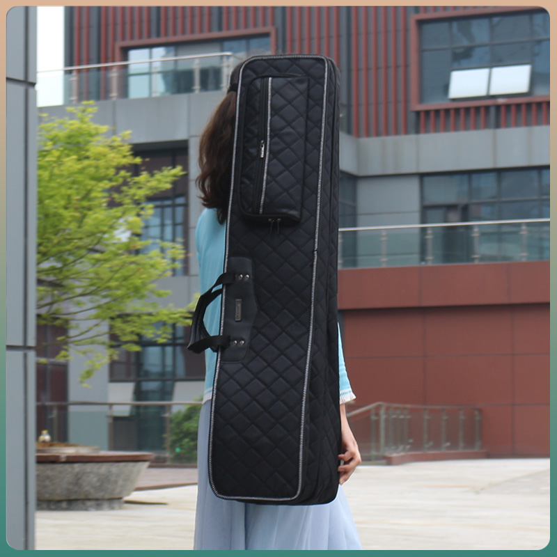 Double Erhu bag Soft bag Portable single shoulder back thickened plate Hu piano box Huqin bag Jinghu bag musical instrument piano bag