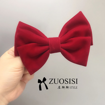 Girl Korean hairpin quality childrens hair accessories little girl bow autumn and winter parent-child headwear hairclip