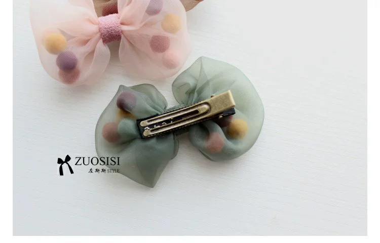 Zuosisi phụ nữ tóc cao cấp phụ kiện tóc trẻ em Hàn Quốc mũ công chúa nơ bóng tóc kẹp tóc dễ thương