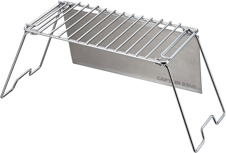 CAPTAIN STAG Deer Brand Outdoor Camping Stainless Steel Folding grill Table Table with windshield bushcraft