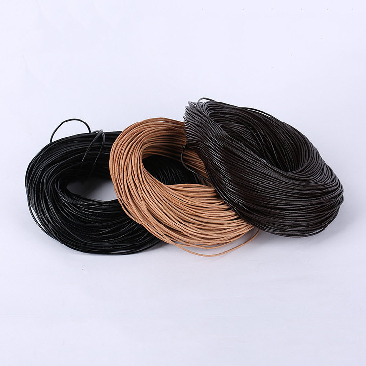 Tanning leather Kraft rope round leather rope 3mm specification
