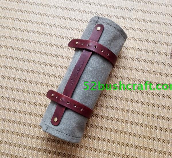 Bushcraft ngoài trời vải cắt phụ kiện đồ lặt vặt túi lưu trữ da làm bằng tay tui dung my pham