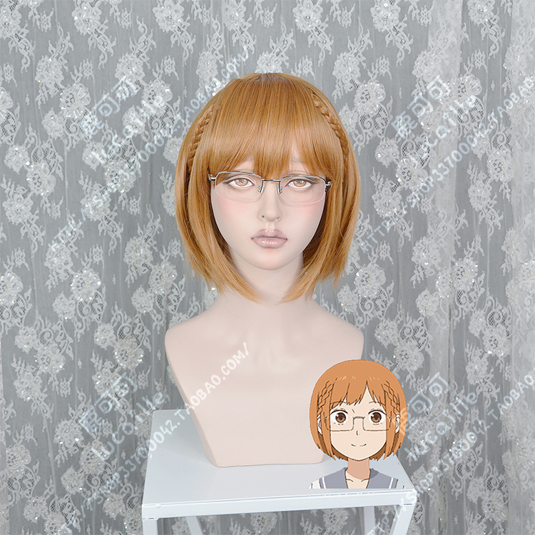 千緒的通學路三谷裳千緒短髮 接髮辮動漫cosplay假髮