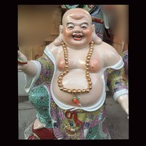 Jingdezhen home porcelain Ruyi Buddha ornaments boy Buddha Xiantao childrens interest Buddha laughing Buddha 35 -95 high ornaments