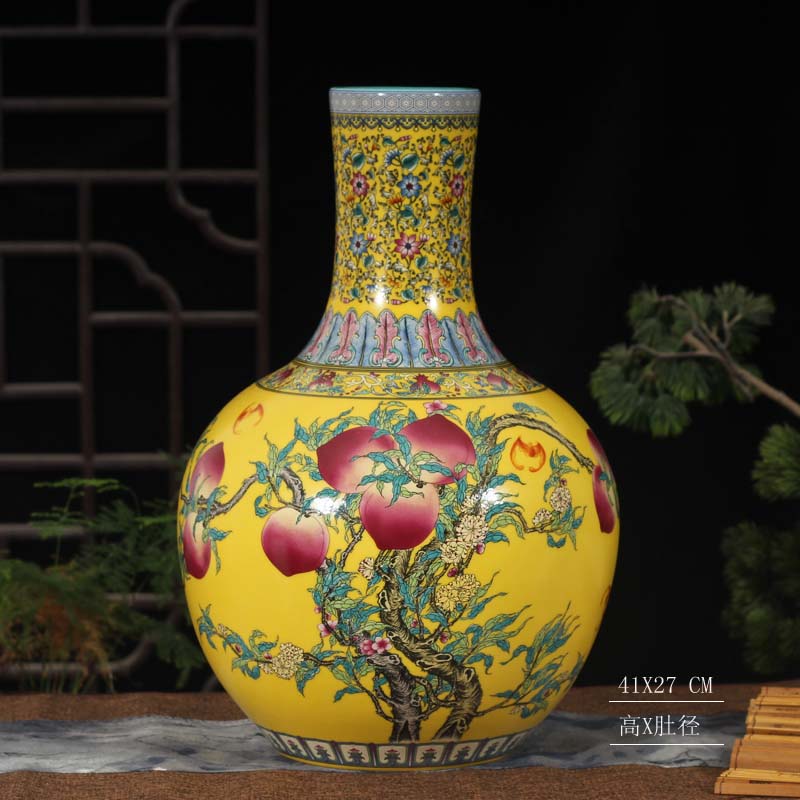 Jingdezhen porcelain display of xiantao celestial home porcelain 40 cm xiantao