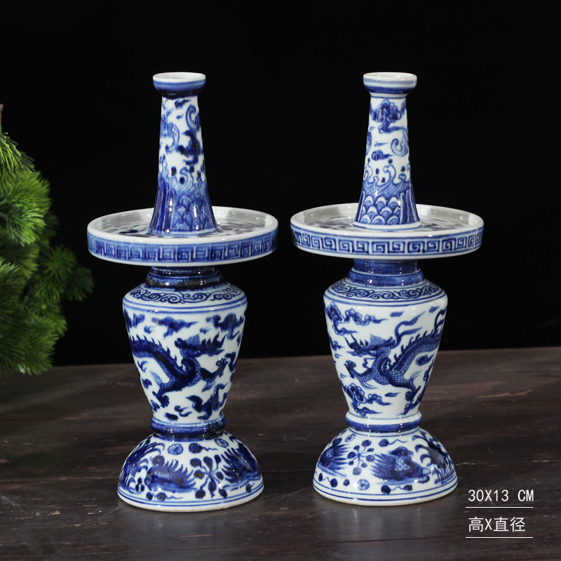 Jingdezhen 28 cm high five for temple buddhist temple consecrate five hand - made porcelain for gold glaze for five furnishing articles