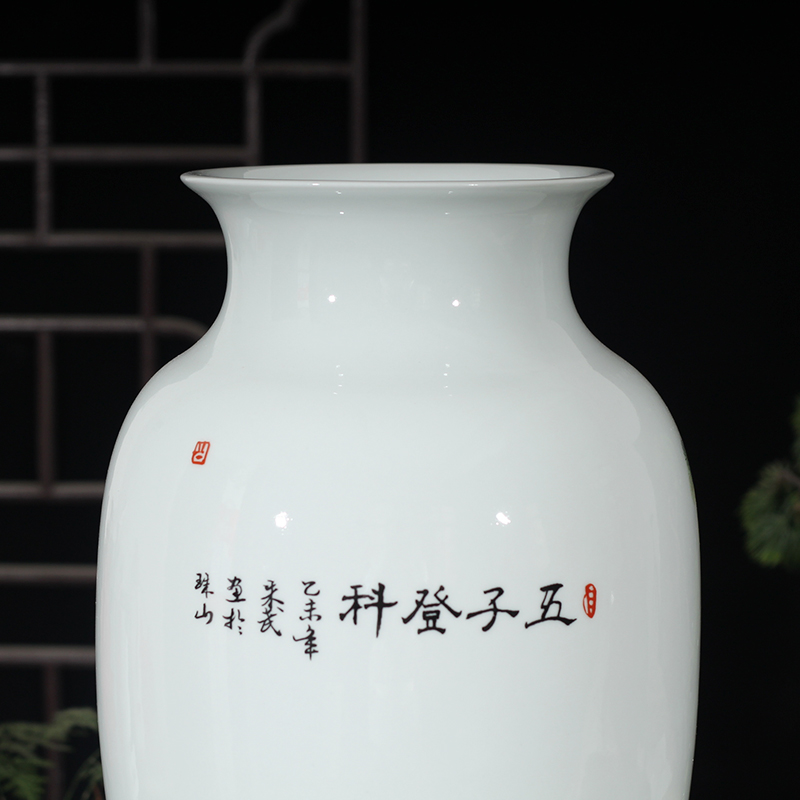 Jingdezhen colorful new home decoration ceramic furnishing articles sitting room with modern style to appreciate beautiful lad xiantao idea gourd bottle