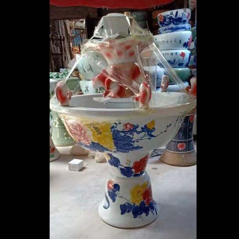 Fountain dry red carp porcelain jingdezhen Fountain fountains fish high porcelain Fountain humidifying fountains