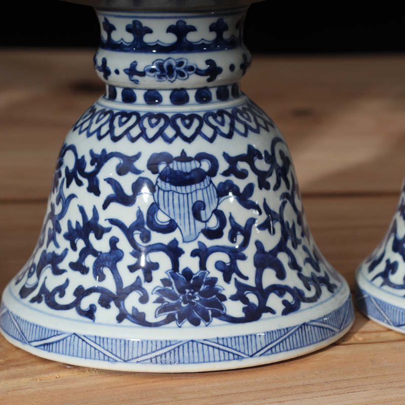 Jingdezhen temple temple for suit tailored to write five vase with candlestick five woolly temple sweet incense buner for device