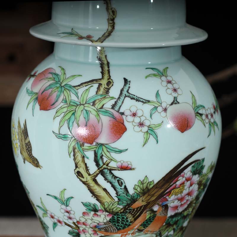 Jingdezhen hand - made pastel flowers imitation the qing general high - grade general yongzheng hand - made general pot