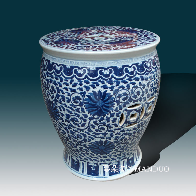 Jingdezhen porcelain who hand - made of hand - made porcelain garden porcelain who classical culture blue who