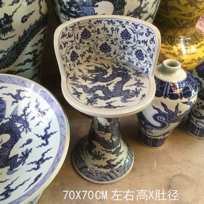 Jingdezhen blue and white round porcelain who accessories household porcelain table practical blue and white porcelain who by com.lowagie.text.paragraph